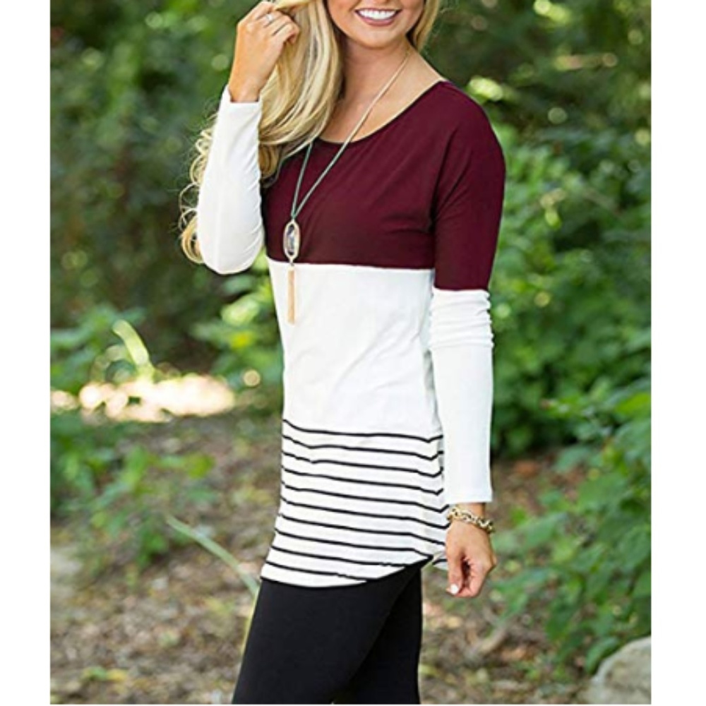 NWT Womens Back Lace Long Sleeve Blouse